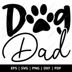 Dog Dad svg, Dog lover Svg, commercial use svg
