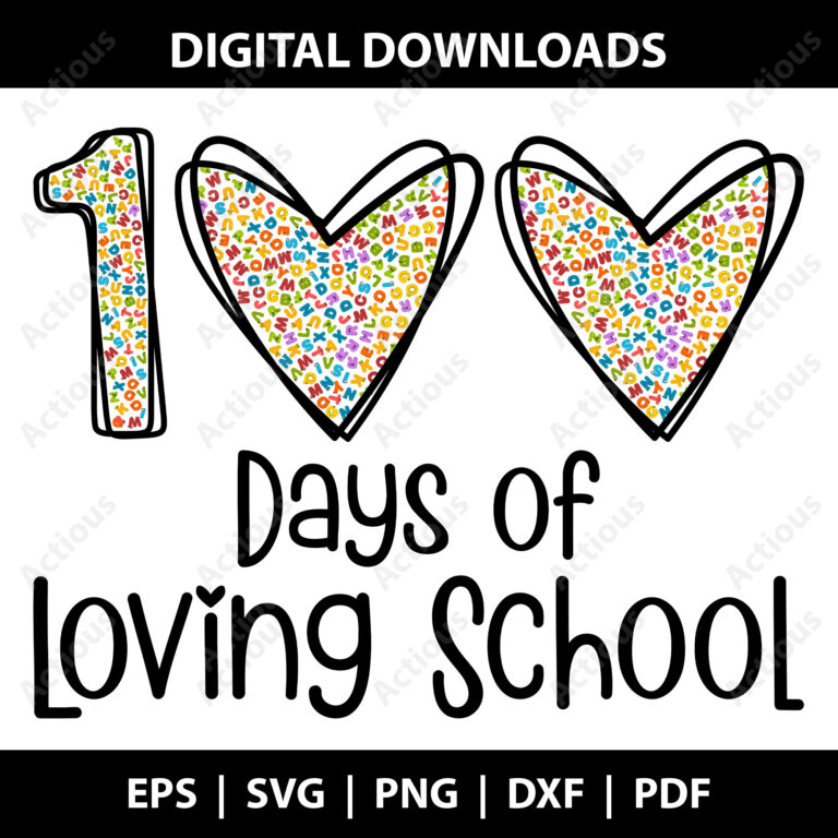 100 Days of School Svg