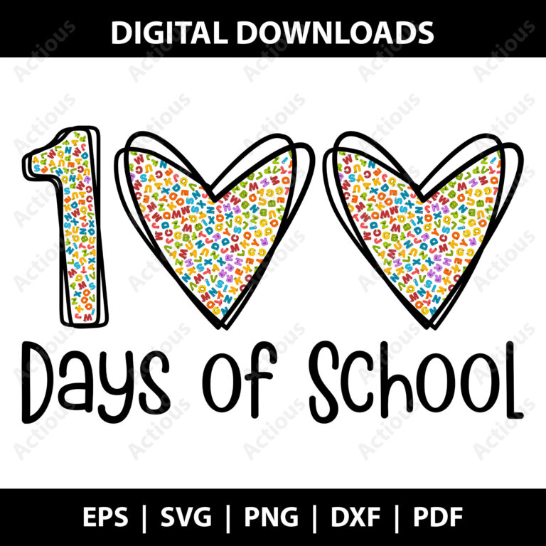 100 Days of School Svg