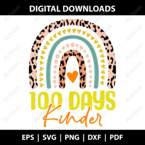 100 days Kinder Svg, 100 Days School Svg, cricut svg file