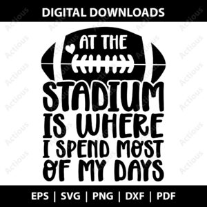 At the Stadium is where I spent most all my days Svg