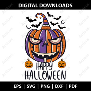 Happy Halloween Svg, Spooky Vibes Svg, printable shirt design
