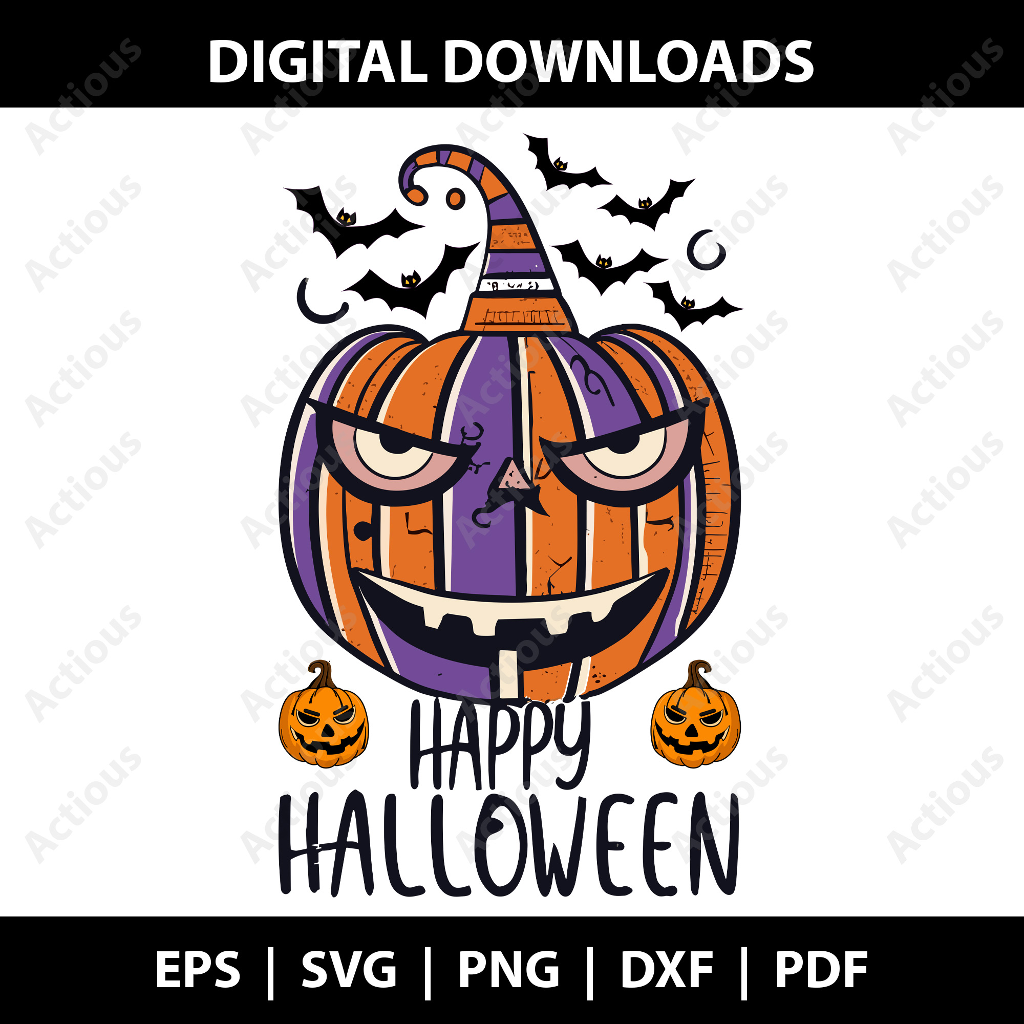 Happy Halloween Svg, Spooky Vibes Svg, printable shirt design
