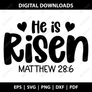 He is Risen Svg