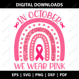 In October we wear pink