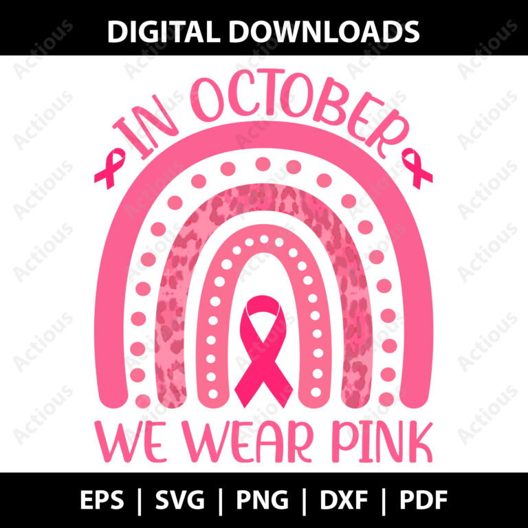 In October we wear pink