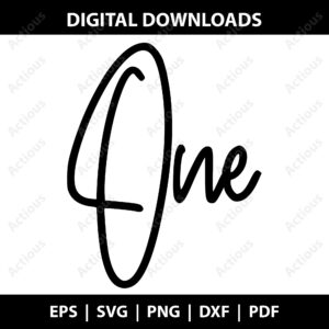One Svg, First Birthday Svg, commercial use cut file