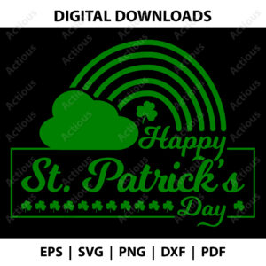Happy St. Patrick's day Svg, Shamrock Svg, Lucky Svg, digital download design