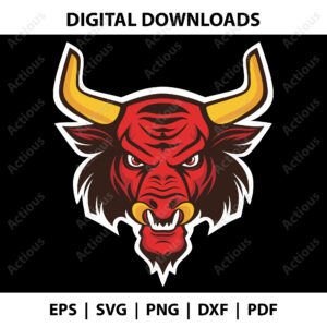 An Angry Bull Svg, digital download svg commercial use