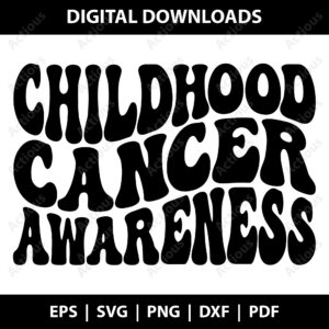 Childhood Cancer Awareness Svg, Fight Cancer Svg, commercial use svg