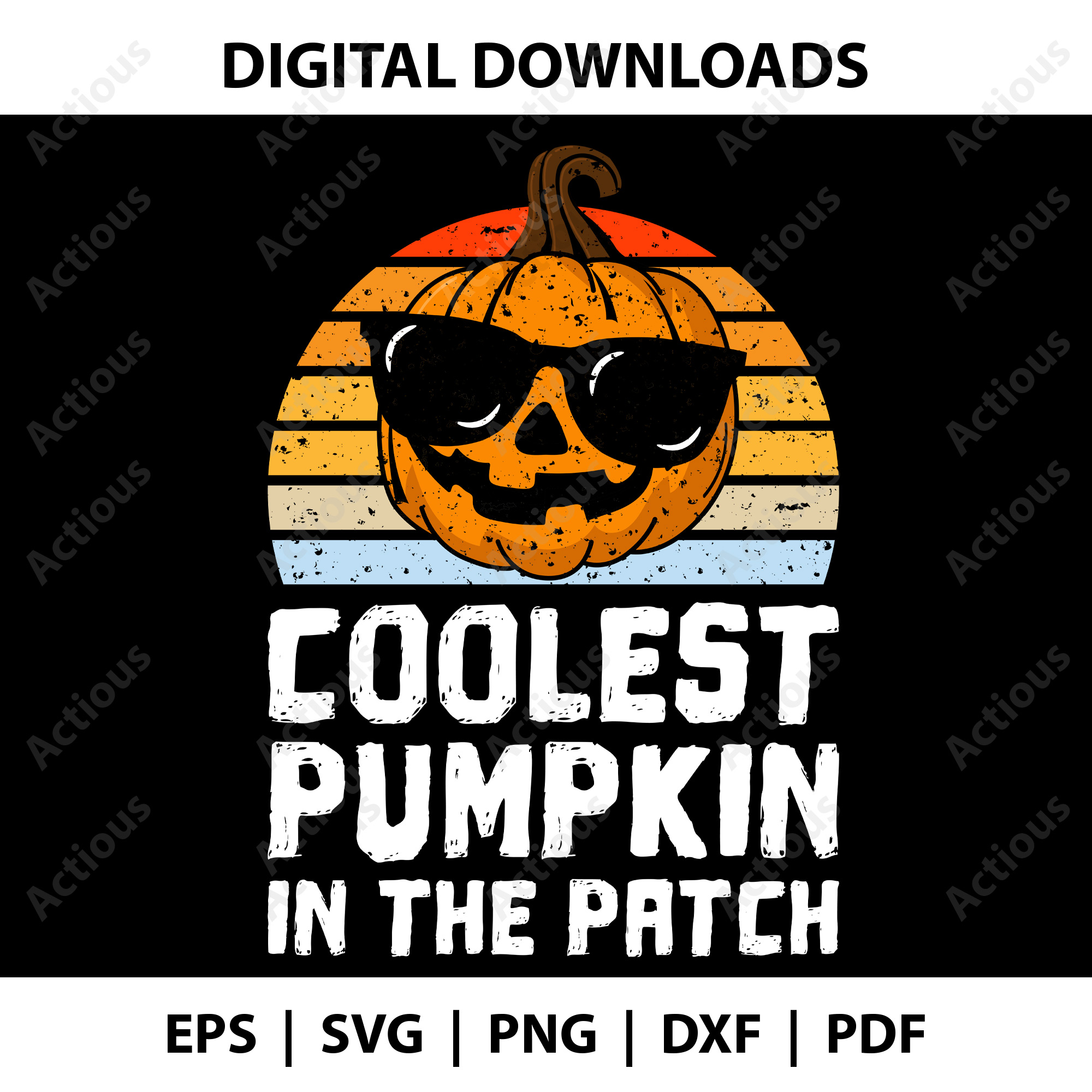 Coolest Pumpkin in the patch Svg, Halloween svg, digital download design