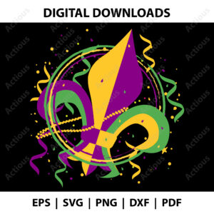 Mardi Gras Fleur De Lis Svg, Mardi Gras Svg, commercial use cut file