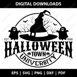 Halloween Town University Svg, Halloween Svg, printable shirt design