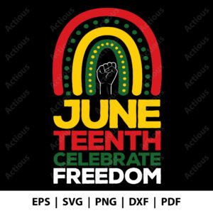 Juneteenth celebrate freedom Svg, Celebrate Juneteenth, commercial use svg