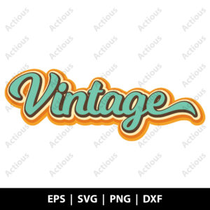 Vintage Retro Text Svg, Birthday Svg, printable shirt design