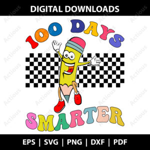 100 days smarter race Svg