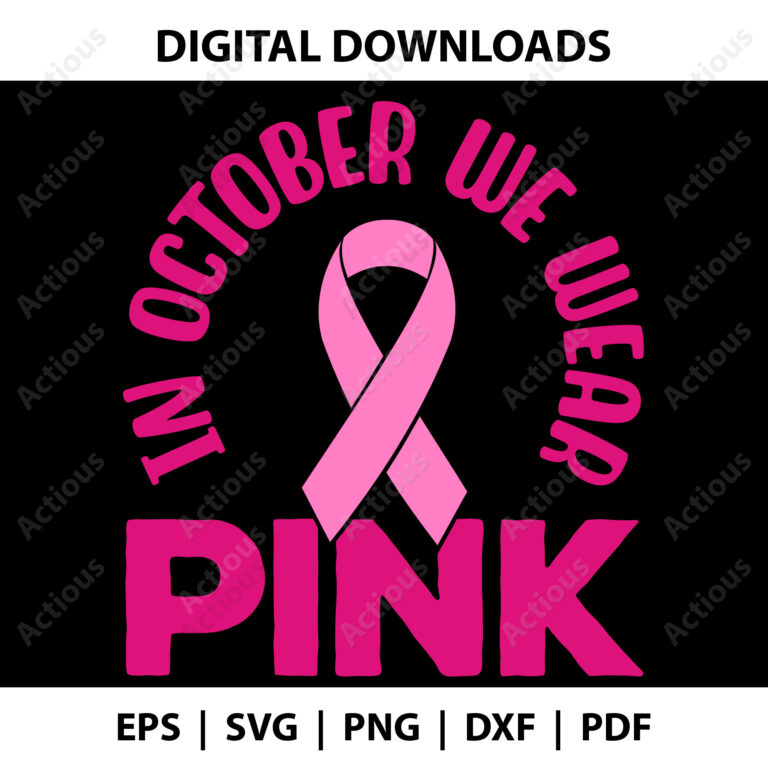 In October we wear pink svg