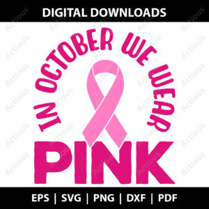In October we wear pink svg