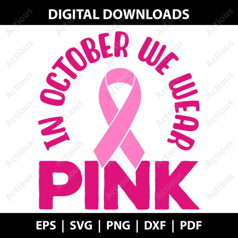 In October we wear pink svg