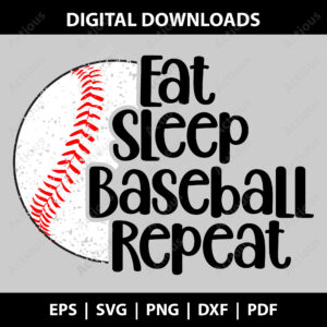 eat sleep baseball repeat svg, baseball svg, commercial use svg