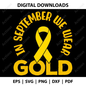 in september we wear gold