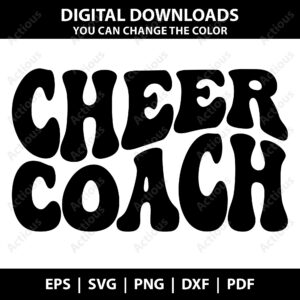 cheer coach svg,