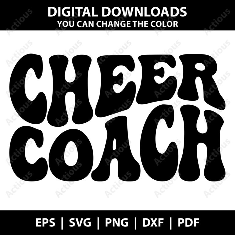 cheer coach svg,