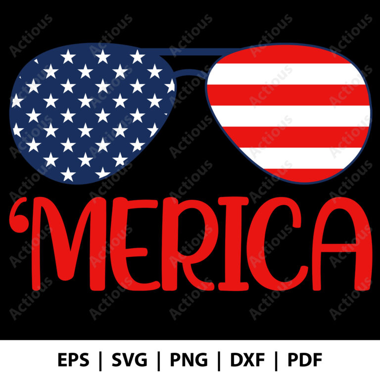 'merica sunglass svg,