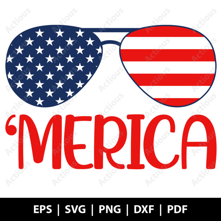 'merica sunglass svg,