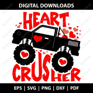 heart crusher svg,