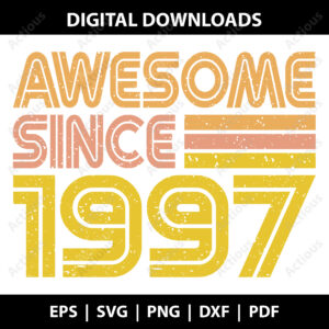 awesome since 1997 svg,
