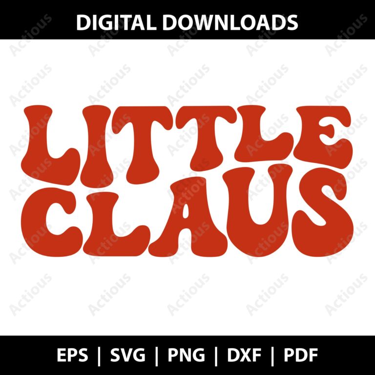little claus svg, merry christmas svg, commercial use svg