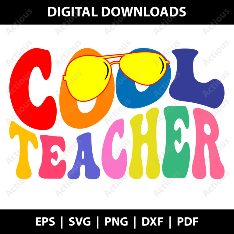cool teacher svg, teacher life svg, commercial use svg