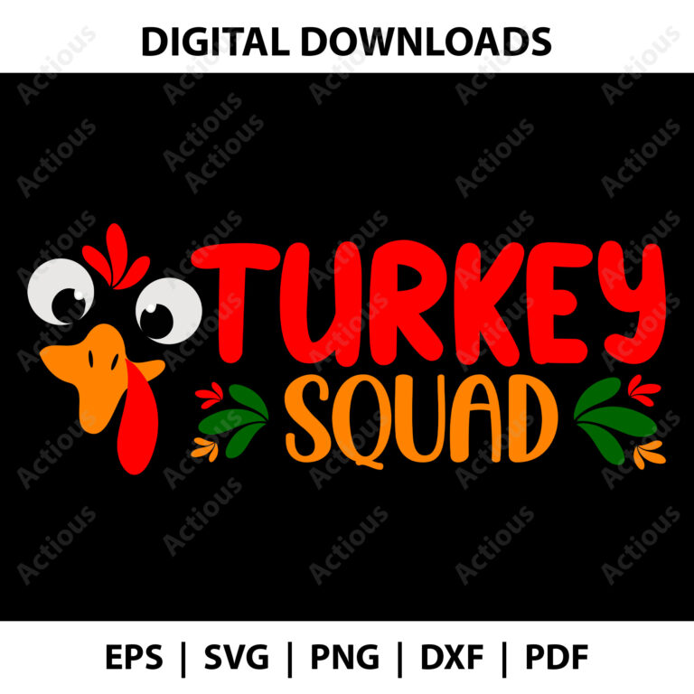 turkey squads svg, thanksgiving svg, family matching svg, cricut svg file